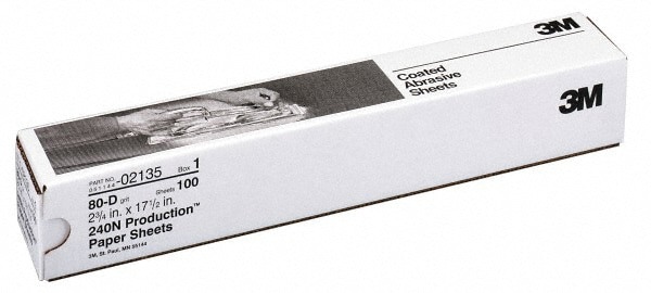 Sanding Sheet: 80 Grit, Aluminum Oxide