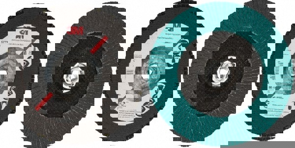 Flap Disc: 5/8-11 Hole, 60 Grit, Zirconia Alumina, Type 27