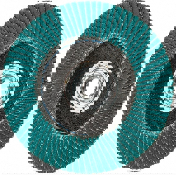 Flap Disc: 5/8-11 Hole, 60 Grit, Zirconia Alumina, Type 29