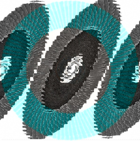 Flap Disc: 5/8-11 Hole, 40 Grit, Zirconia Alumina, Type 29