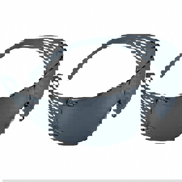 Safety Glass: Anti-Fog & Scratch-Resistant, Polycarbonate, Gray Lenses, Frameless, UV Protection