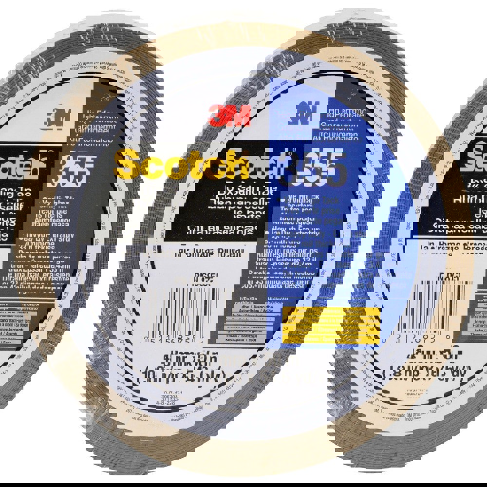Box Sealing & Label Protection Tape; Tape Number: 355 ; Thickness (mil): 2 ; Length (Yards - 2 Decimals): 54.68 ; Color: Tan ; Adhesive Type: Hot Melt ; Width (Decimal Inch - 4 Decimals): 1.88