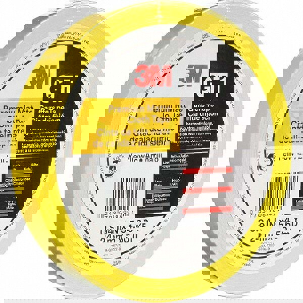 Gaffers Tape: 24 mm Wide, 50 m Long, Yellow