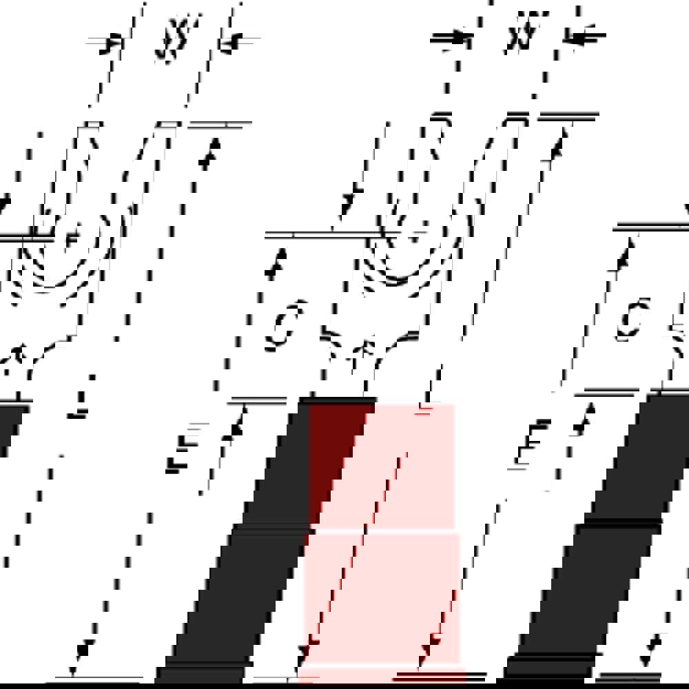 Locking Fork Terminal: Red, Nylon, Partially Insulated, #8 Stud, Crimp