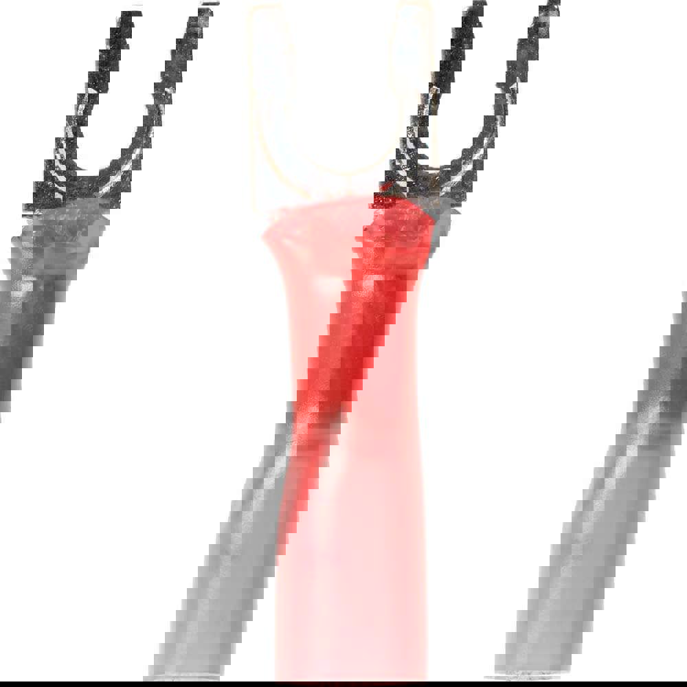 Locking Fork Terminal: Red, Partially Insulated, #8 Stud, Crimp