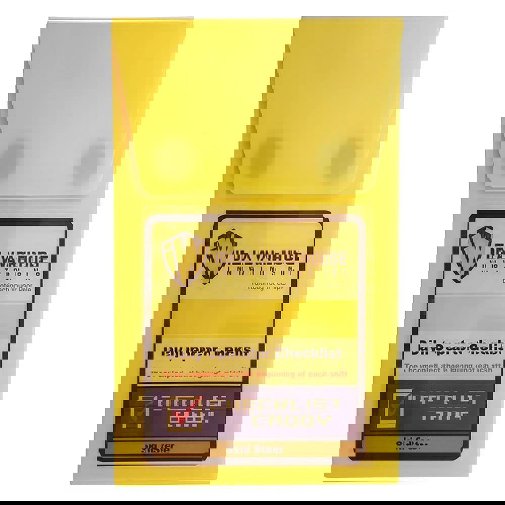 Information Centers, Stations & Binders; Product Type: Inspection Checklist