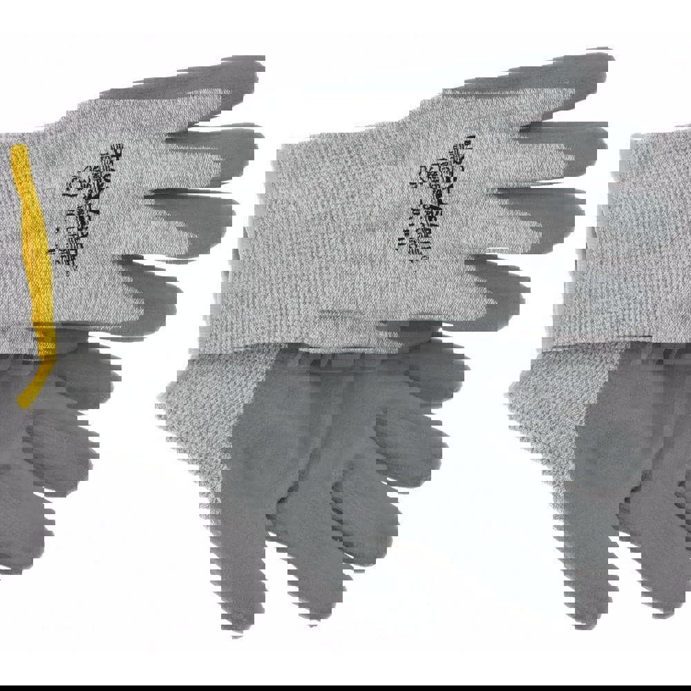 Cut-Resistant Gloves: PRO-SAFE Size Large, ANSI Cut A2, ANSI Puncture 3, Nitrile, Dyneema