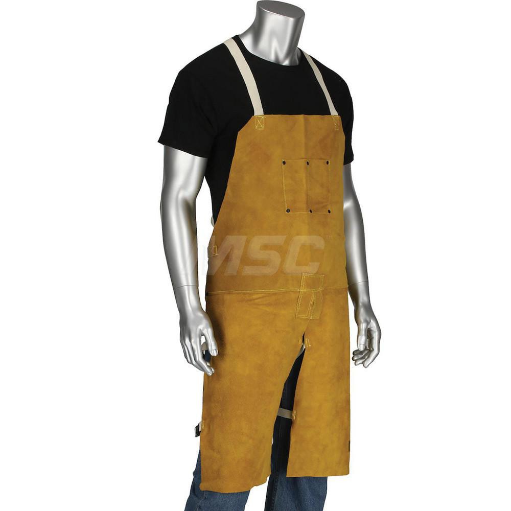 Split Leg Apron: Welding, Leather, 48