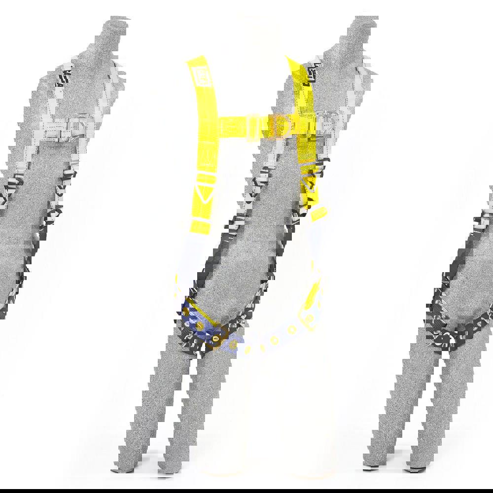 Fall Protection Harnesses: 420 Lb, Vest Style, Size X-Large, For Climbing, Polyester, Back & Front