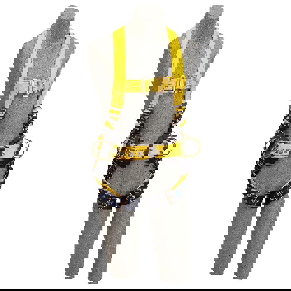 Fall Protection Harnesses: 420 Lb, Construction Style, Size X-Large, For Climbing & Positioning, Polyester, Back Front & Side