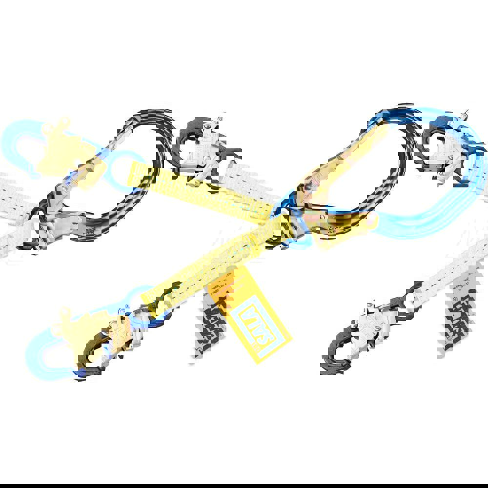 Lanyards & Lifelines; Load Capacity: 310lb; 141kg ; Lifeline Material: Polyester ; Length (Inch): 18 ; Capacity (Lb.): 310 ; End Connections: Snap Hook ; Maximum Number Of Users: 1