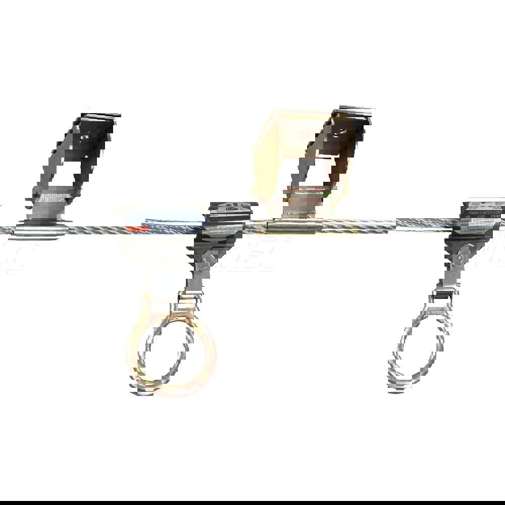 Lanyards & Lifelines; Load Capacity: 310lb; 141kg ; Lifeline Material: Galvanized Steel ; Capacity (Lb.): 310 ; End Connections: Loop ; Maximum Number Of Users: 2 ; Installation Type: Permanent