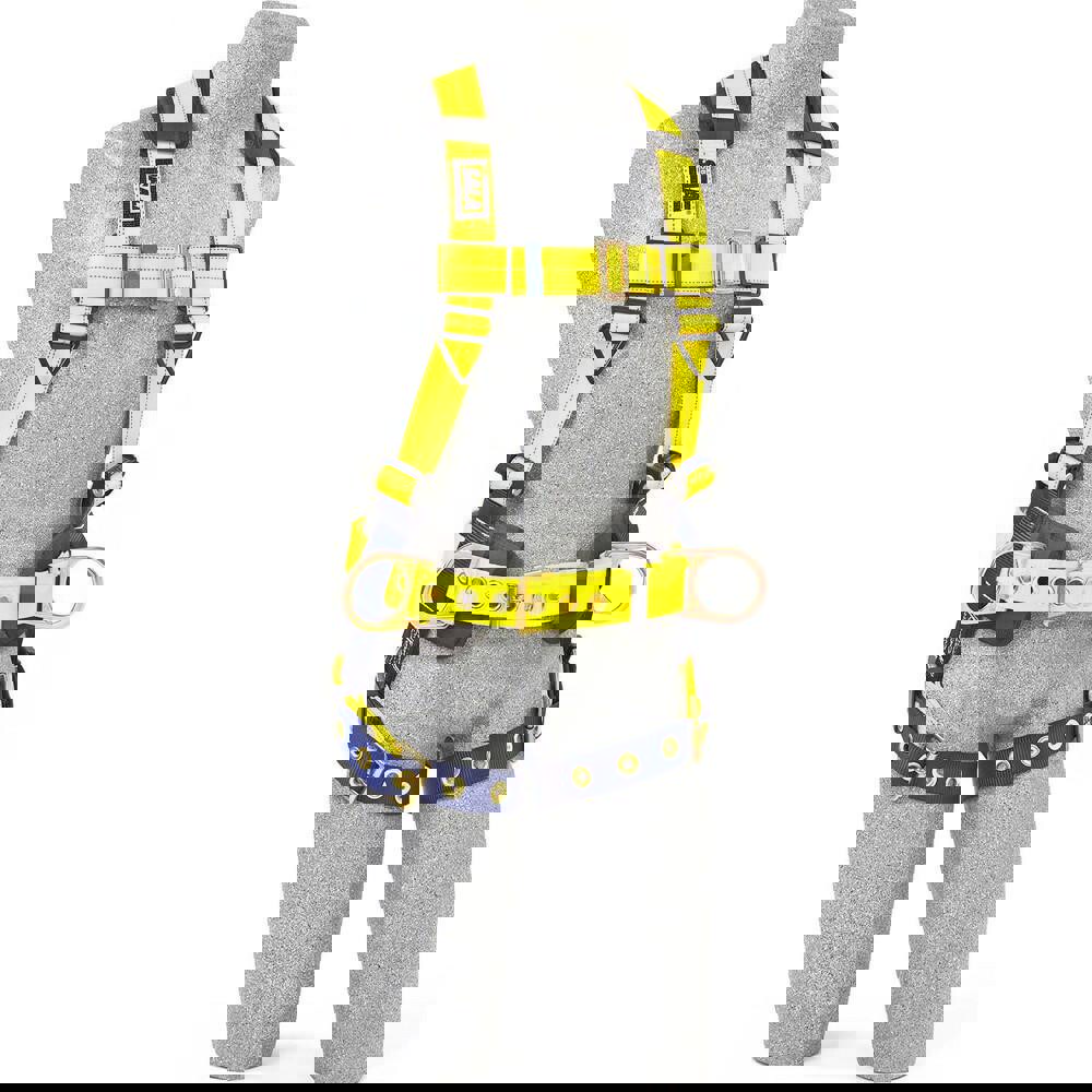 Fall Protection Harnesses: 420 Lb, Vest Style, Size Small, For General Industry, Polyester, Back