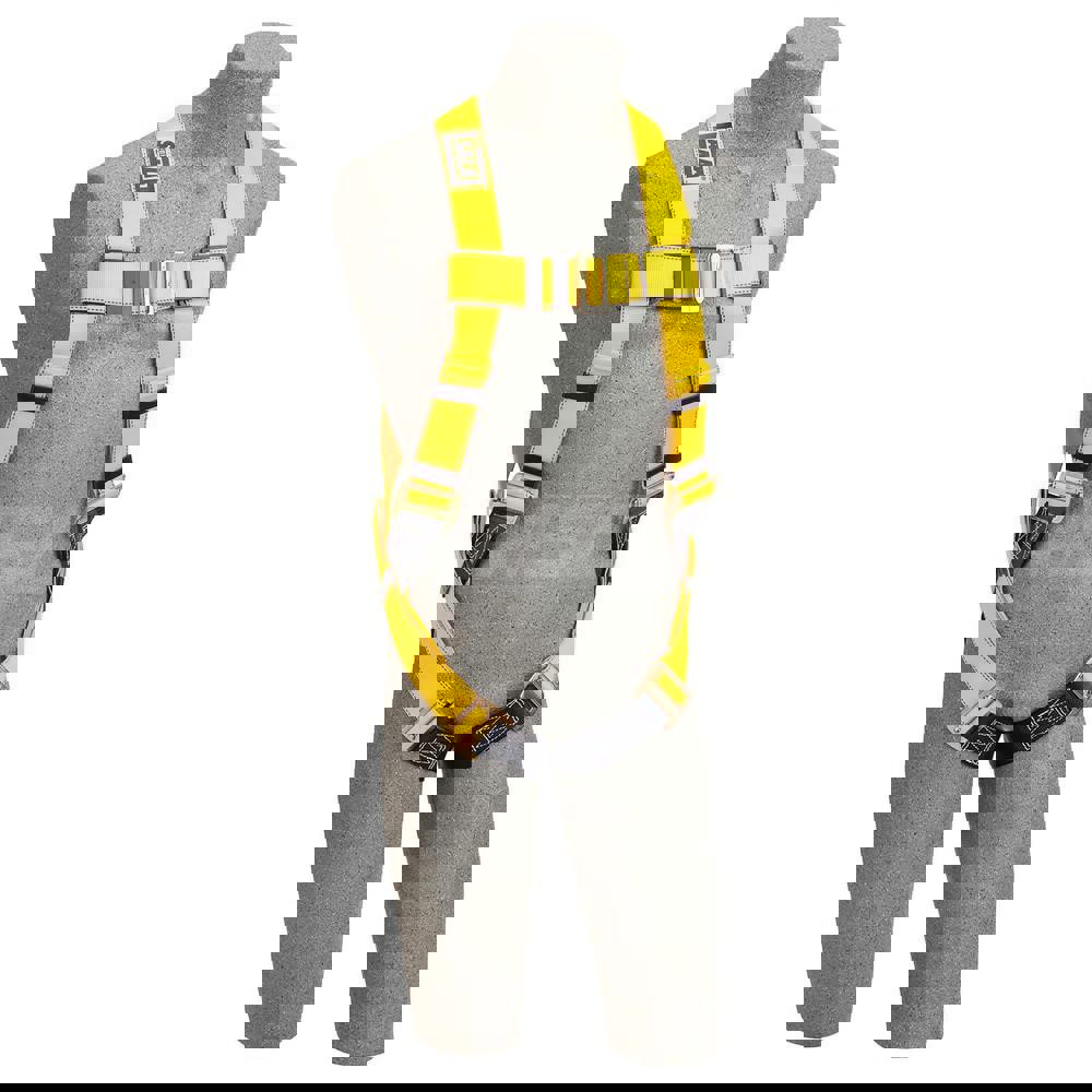 Fall Protection Harnesses: 420 Lb, Vest Style, Size X-Large, For General Industry, Polyester, Back