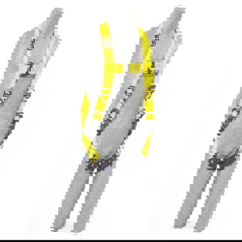 Fall Protection Harnesses: 420 Lb, Vest Style, Size X-Large, For Climbing, Polyester, Back & Front