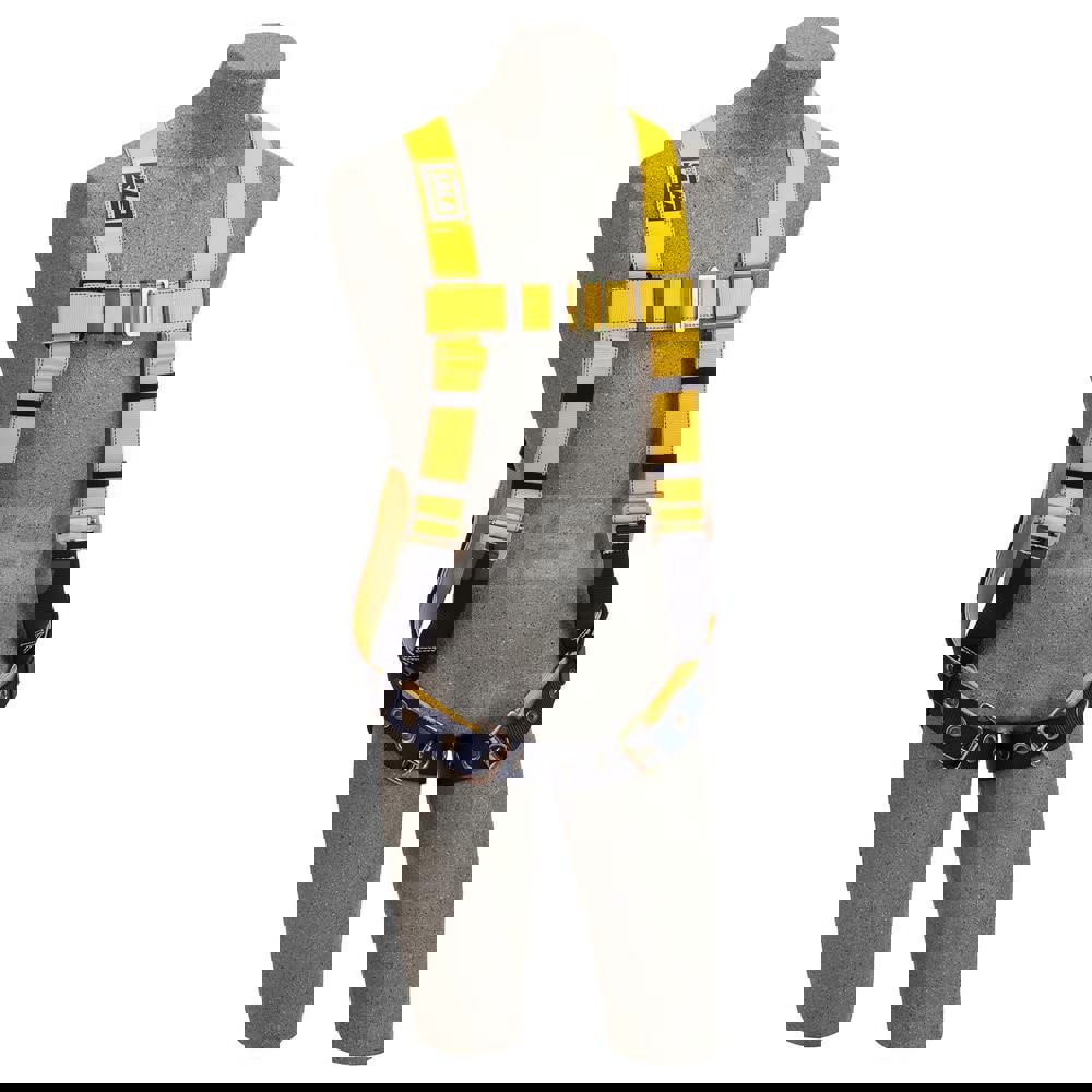 Fall Protection Harnesses: 420 Lb, Construction Style, Size Universal, For General Industry, Polyester, Back