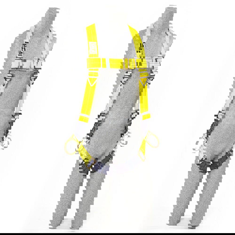 Fall Protection Harnesses: 420 Lb, Vest Style, Size X-Large, For Positioning, Polyester, Back & Side