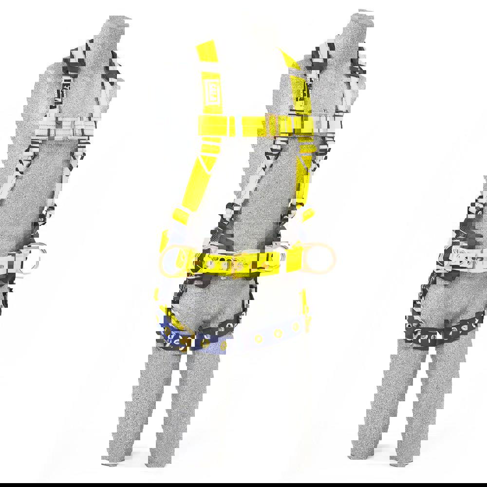 Fall Protection Harnesses: 420 Lb, Vest Style, Size Universal, For Full Vest, Polyester, Back