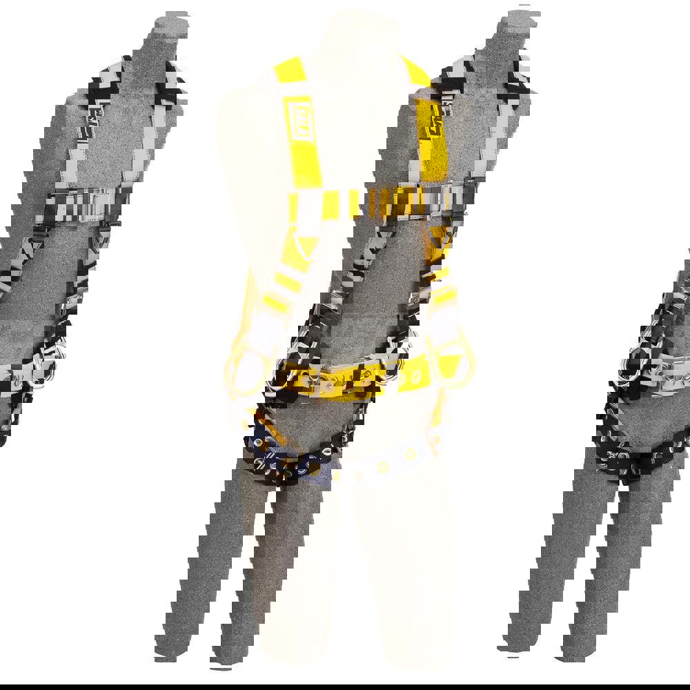 Fall Protection Harnesses: 420 Lb, Vest Style, Size X-Large, For Positioning, Polyester, Back & Side