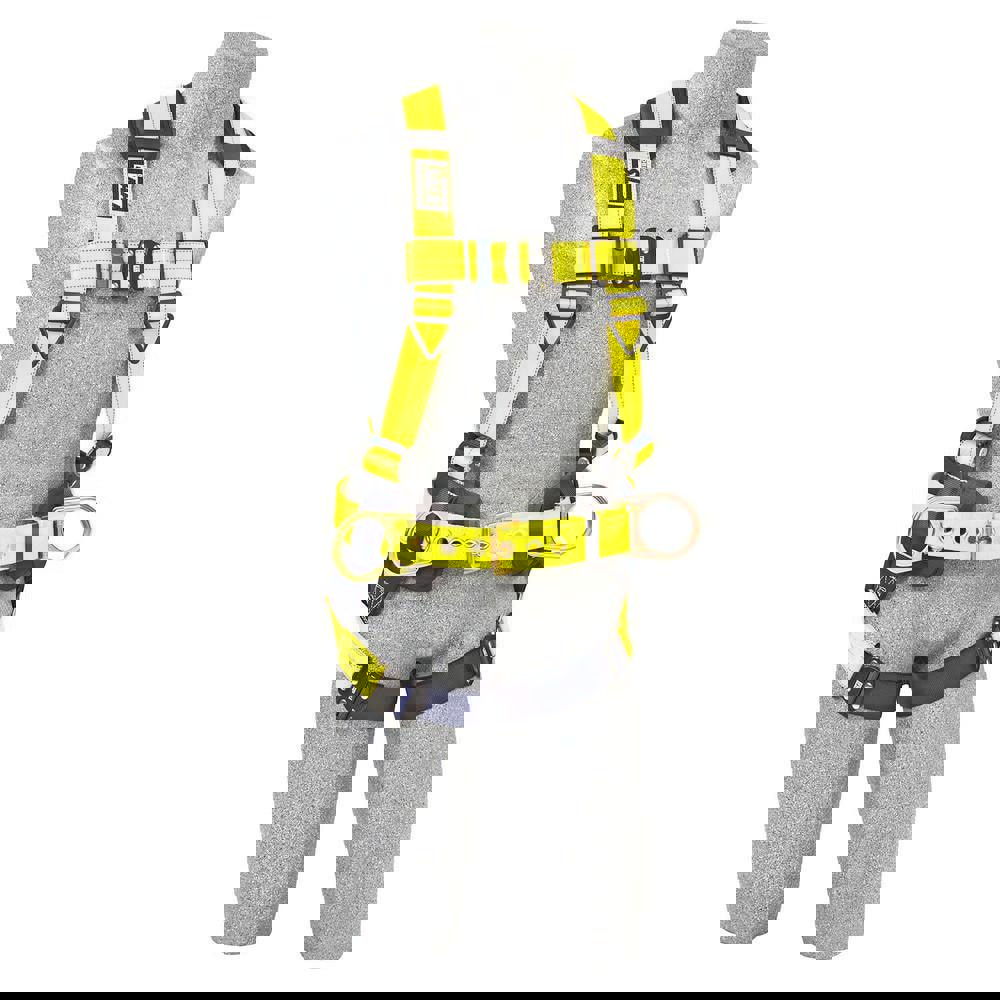 Fall Protection Harnesses: 420 Lb, Construction Style, Size X-Large, For Positioning, Polyester, Back & Side