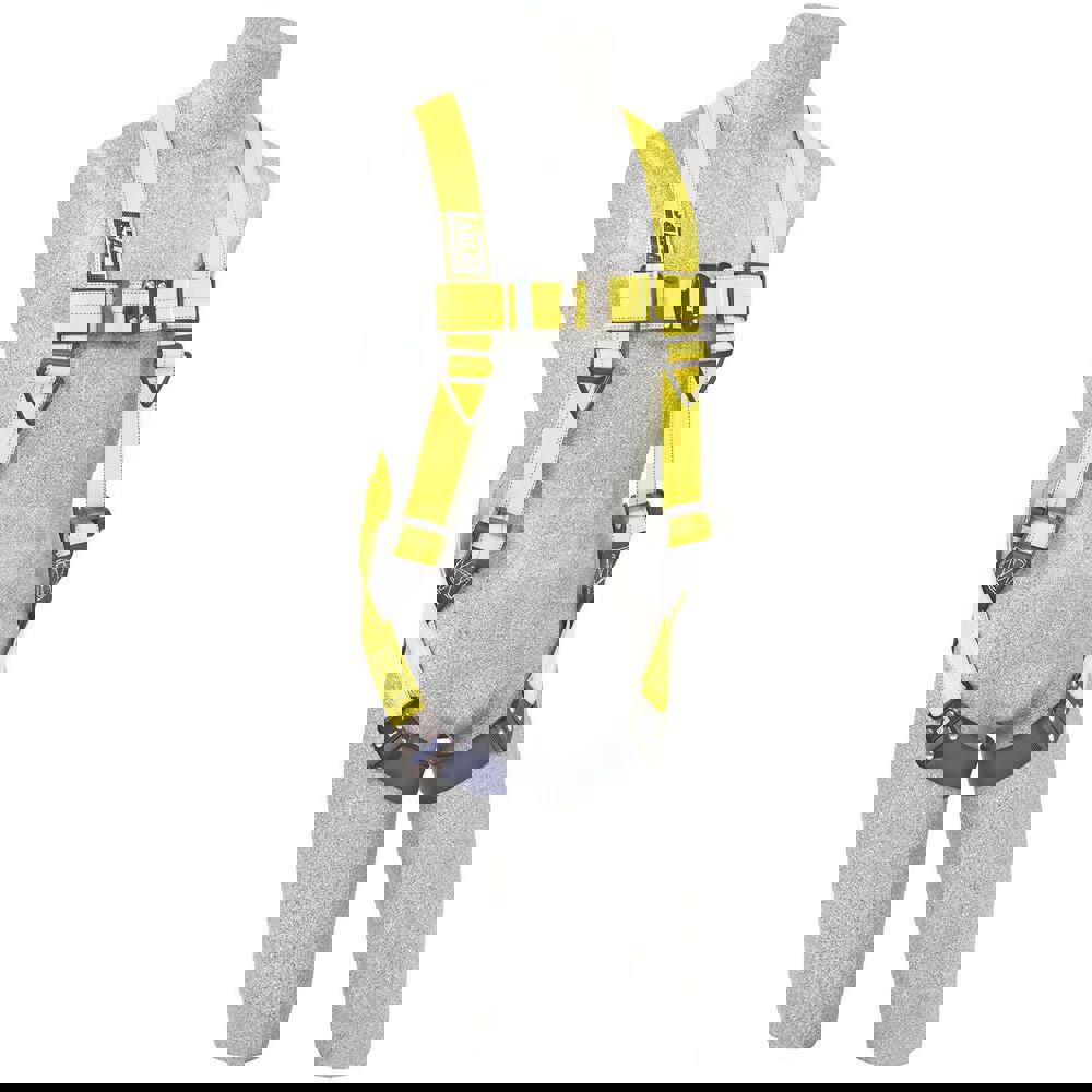 Fall Protection Harnesses: 420 Lb, Vest Style, Size X-Large, For General Industry, Polyester, Back