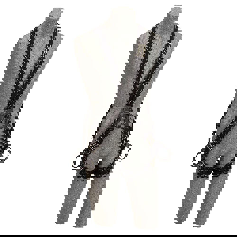 Fall Protection Harnesses: 310 Lb, Construction Style, Size X-Large, For Climbing & Positioning, Nomex & Kevlar, Back Front & Side