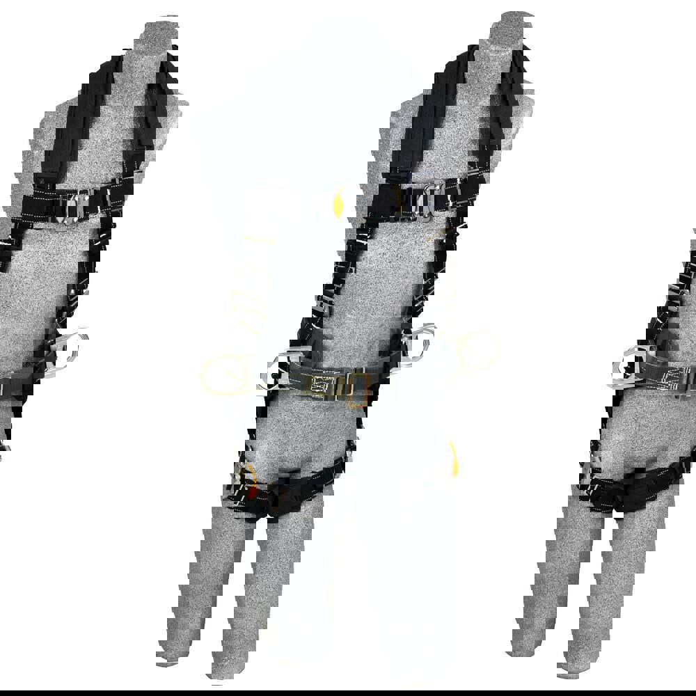 Fall Protection Harnesses: 310 Lb, Construction Style, Size Medium, For General Industry, Nomex & Kevlar, Back & Side