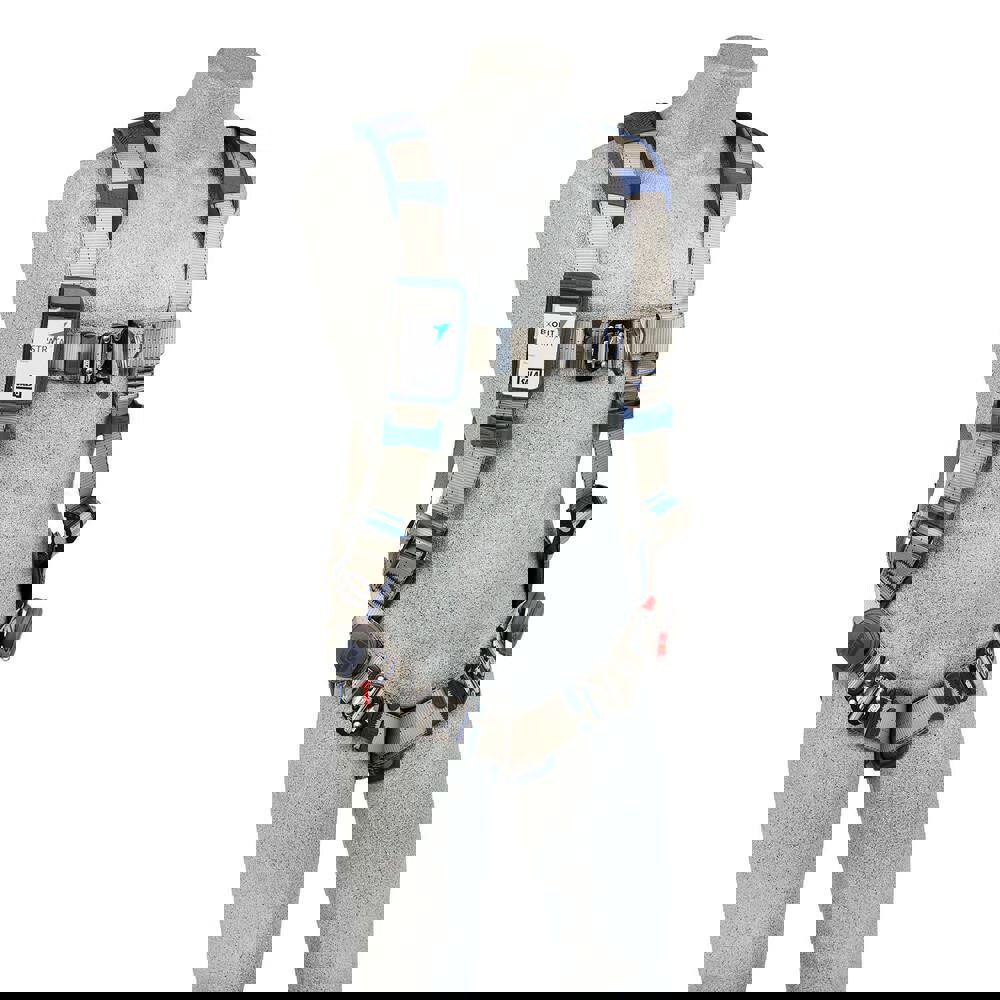 Fall Protection Harnesses: 420 Lb, Vest Style, Size Medium, For Climbing, Polyester, Back & Front