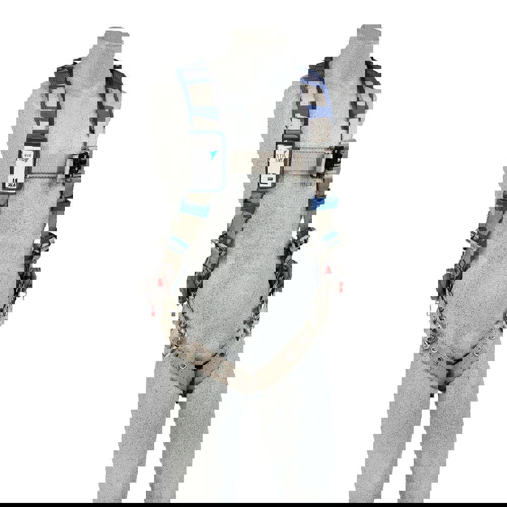 Fall Protection Harnesses: 420 Lb, Vest Style, Size Medium, For General Industry, Polyester, Back