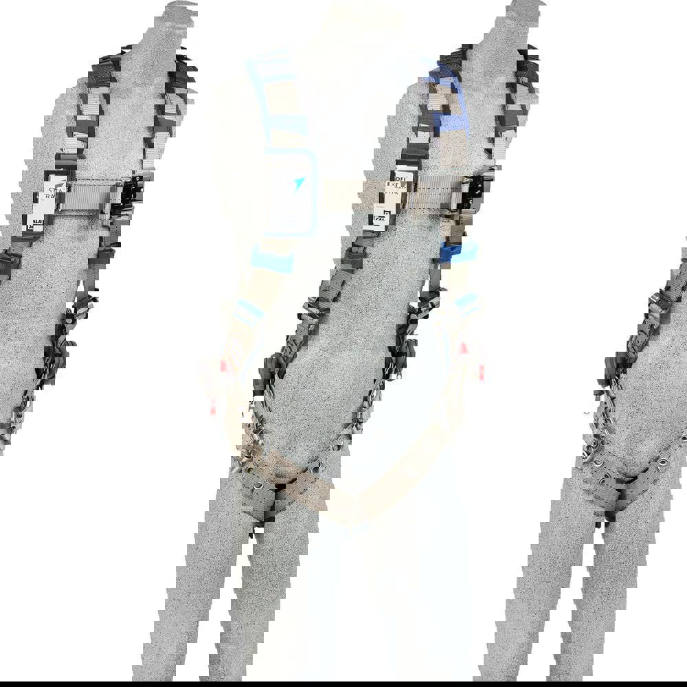 Fall Protection Harnesses: 420 Lb, Vest Style, Size X-Large, For General Industry, Polyester, Back