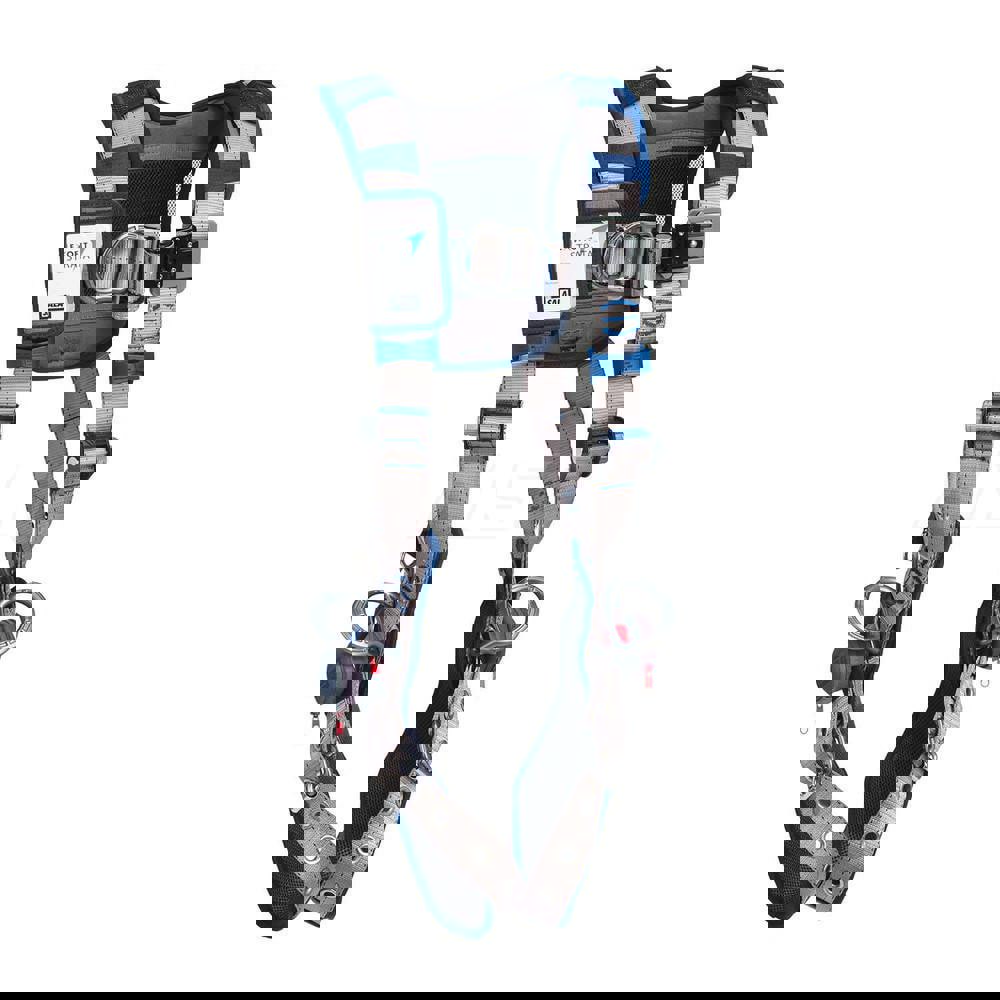 Fall Protection Harnesses: 420 Lb, Vest Style, Size X-Large, For Climbing & Positioning, Polyester, Back Front & Side