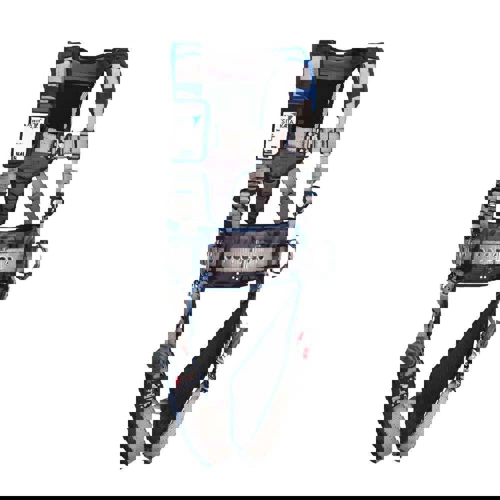 Fall Protection Harnesses: 420 Lb, Construction Style, Size Large, For Positioning, Polyester, Back & Side