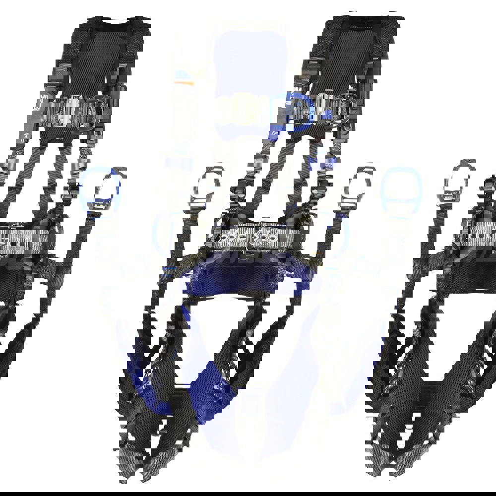 Fall Protection Harnesses: 420 Lb, Tower Climbers Style, Size X-Large, For Climbing, Back Front & Hips