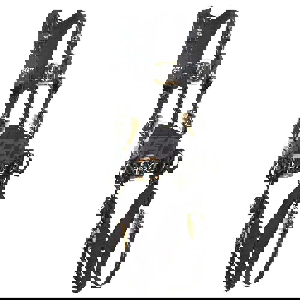 Fall Protection Harnesses: 420 Lb, Construction Style, Size Small, For Positioning Retrieval & Rescue, Nomex & Kevlar, Back & Side