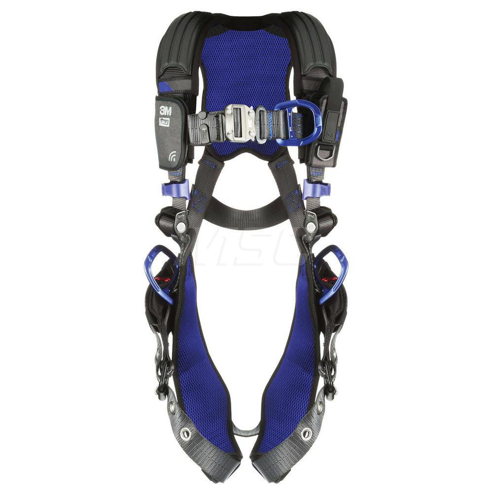 Fall Protection Harnesses: 420 Lb, Vest Style, Size X-Small, For Climbing & Positioning, Back Front & Hips