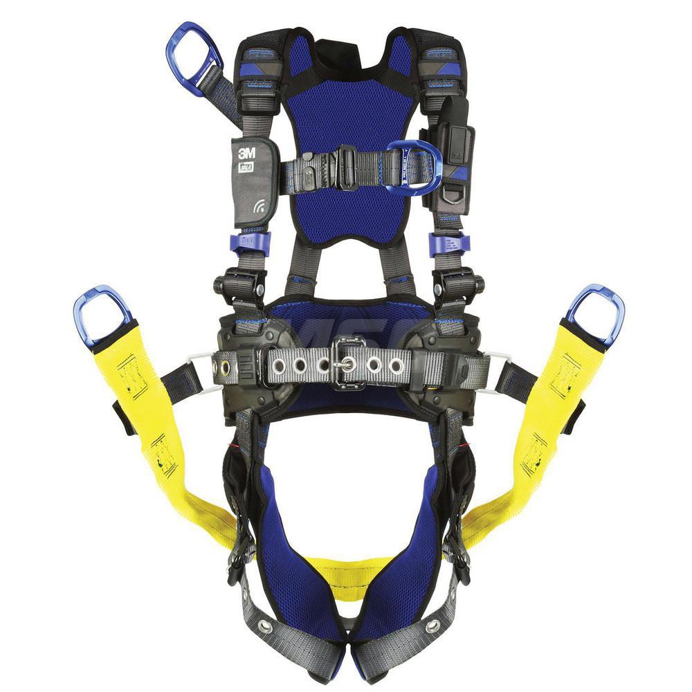 Fall Protection Harnesses: 420 Lb, Comfort Oil & Gas Style, Size 2X-Large, For Climbing & Suspension, Back & Front