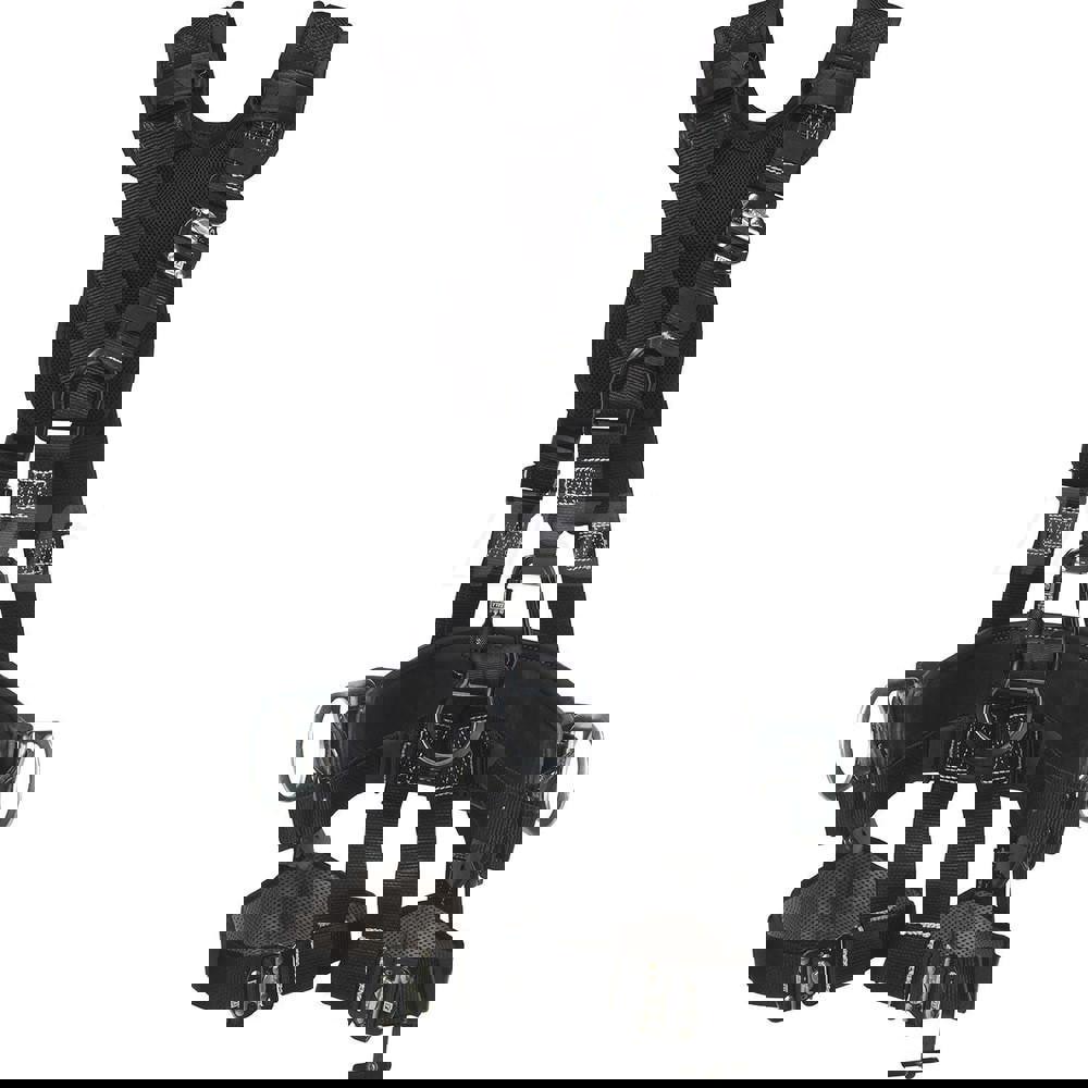 Fall Protection Harnesses: 420 Lb, Vest Style, Size Medium, For Climbing & Positioning, Nylon, Back Front & Side