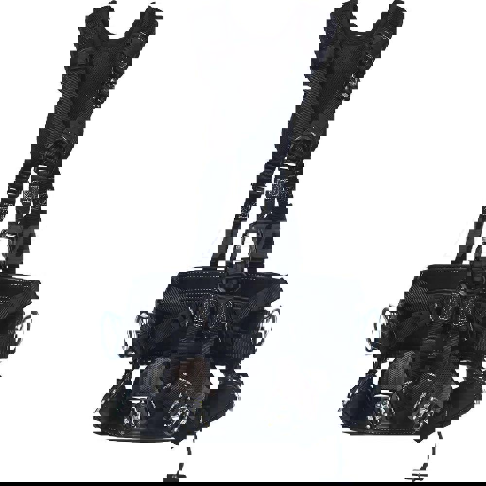 Fall Protection Harnesses: 420 Lb, Vest Style, Size Medium, For Climbing & Positioning, Nylon, Back Front & Side