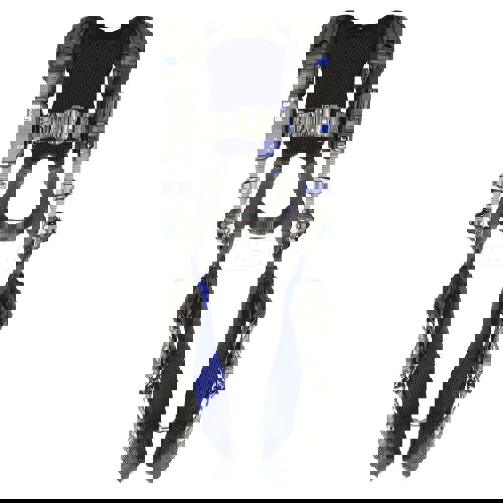 Fall Protection Harnesses: 420 Lb, Vest Style, Size 2X-Large, For General Industry, Polyester, Back