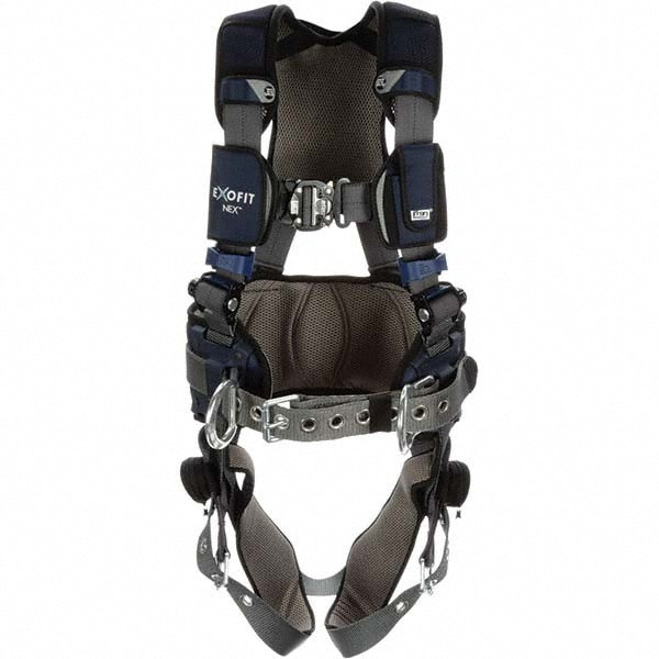 Fall Protection Harnesses: 420 Lb, Construction Style, Size Large, For Construction, Back & Hips