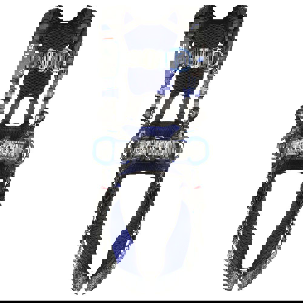 Fall Protection Harnesses: 420 Lb, Construction Style, Size X-Large, For Climbing & Positioning, Polyester, Back Front & Side