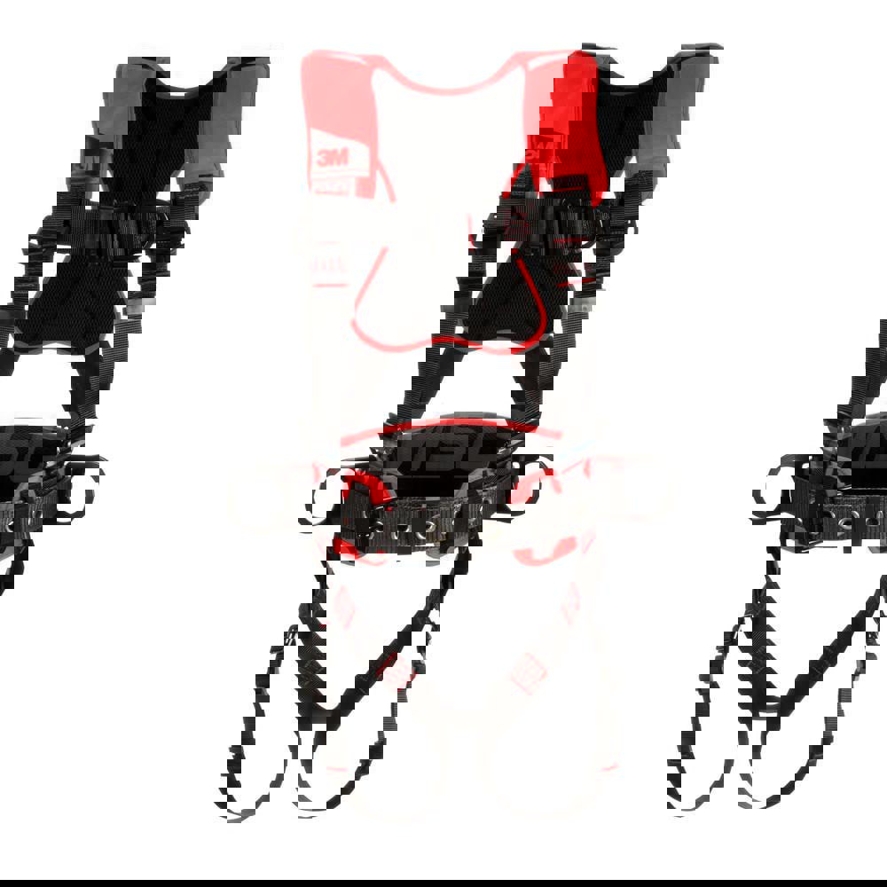 Fall Protection Harnesses: 420 Lb, Construction Style, Size Medium & Large, For Climbing & Positioning, Polyester, Back Front & Side