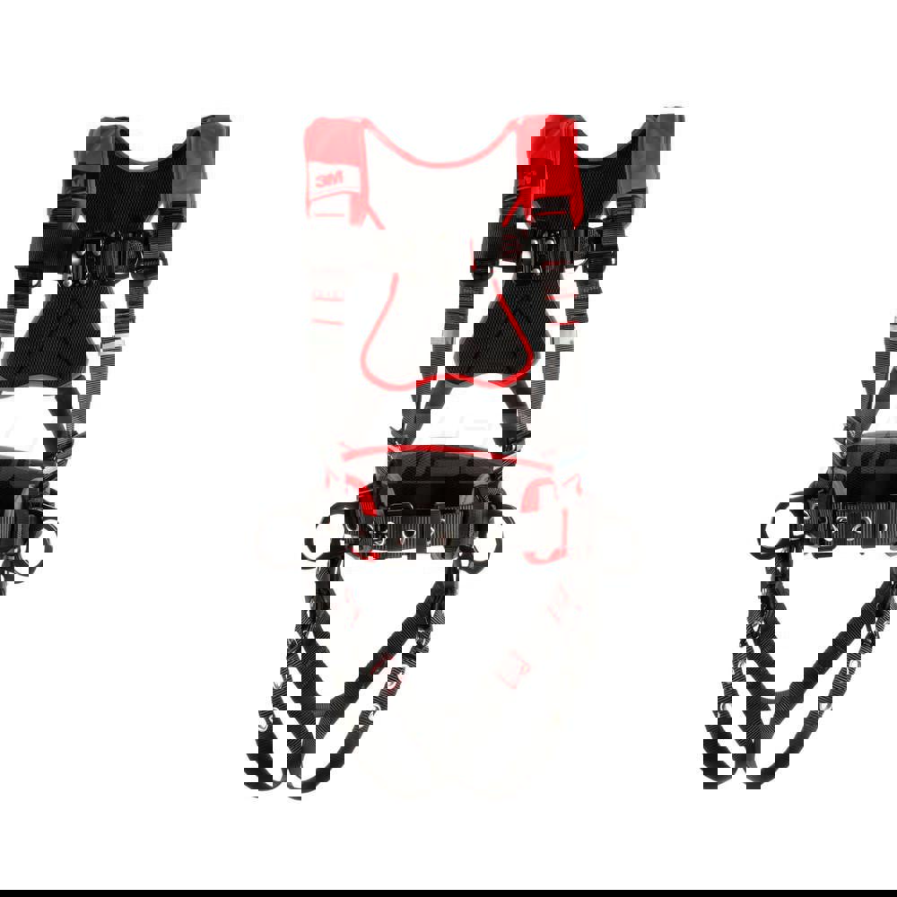 Fall Protection Harnesses: 420 Lb, Construction Style, Size X-Large, For Climbing & Positioning, Polyester, Back Front & Side