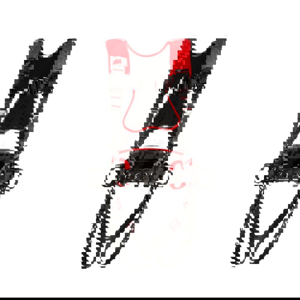 Fall Protection Harnesses: 420 Lb, Construction Style, Size X-Large, For Climbing & Positioning, Polyester, Back Front & Side