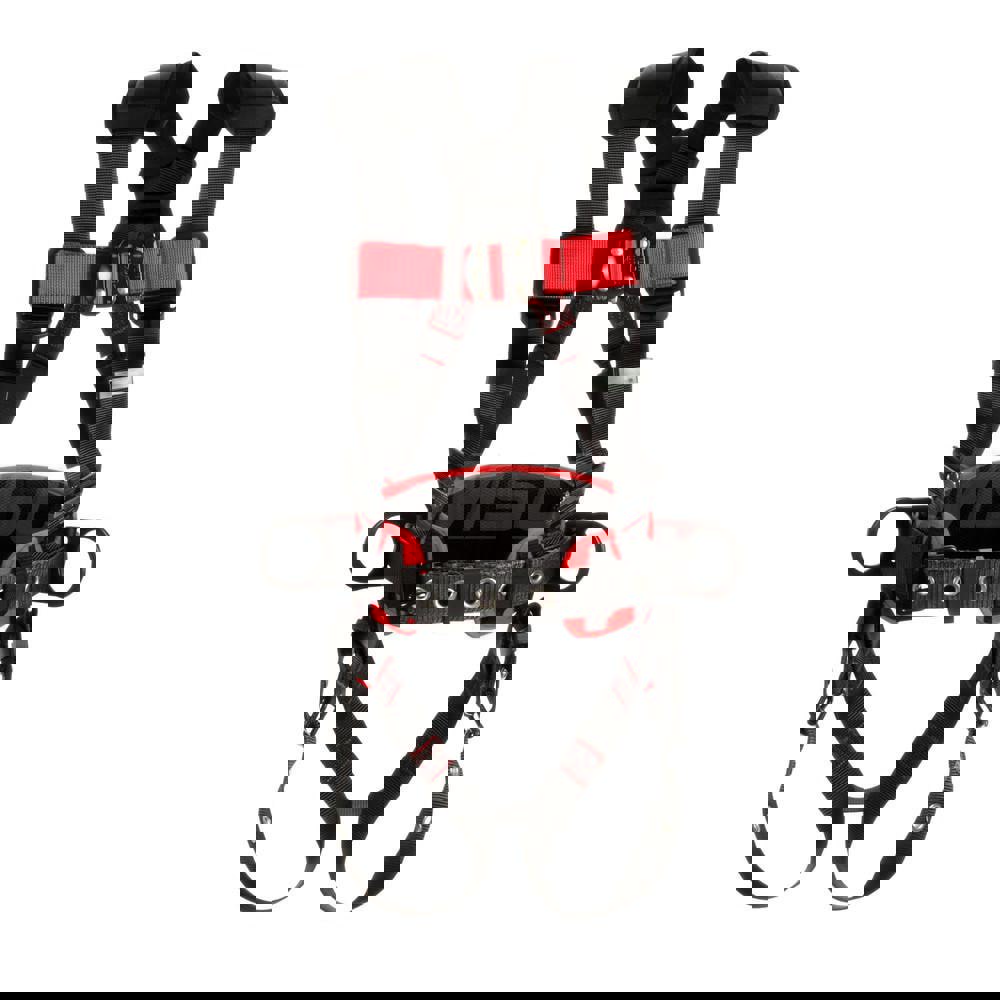 Fall Protection Harnesses: 420 Lb, Construction Style, Size Medium & Large, For Positioning, Polyester, Back & Side