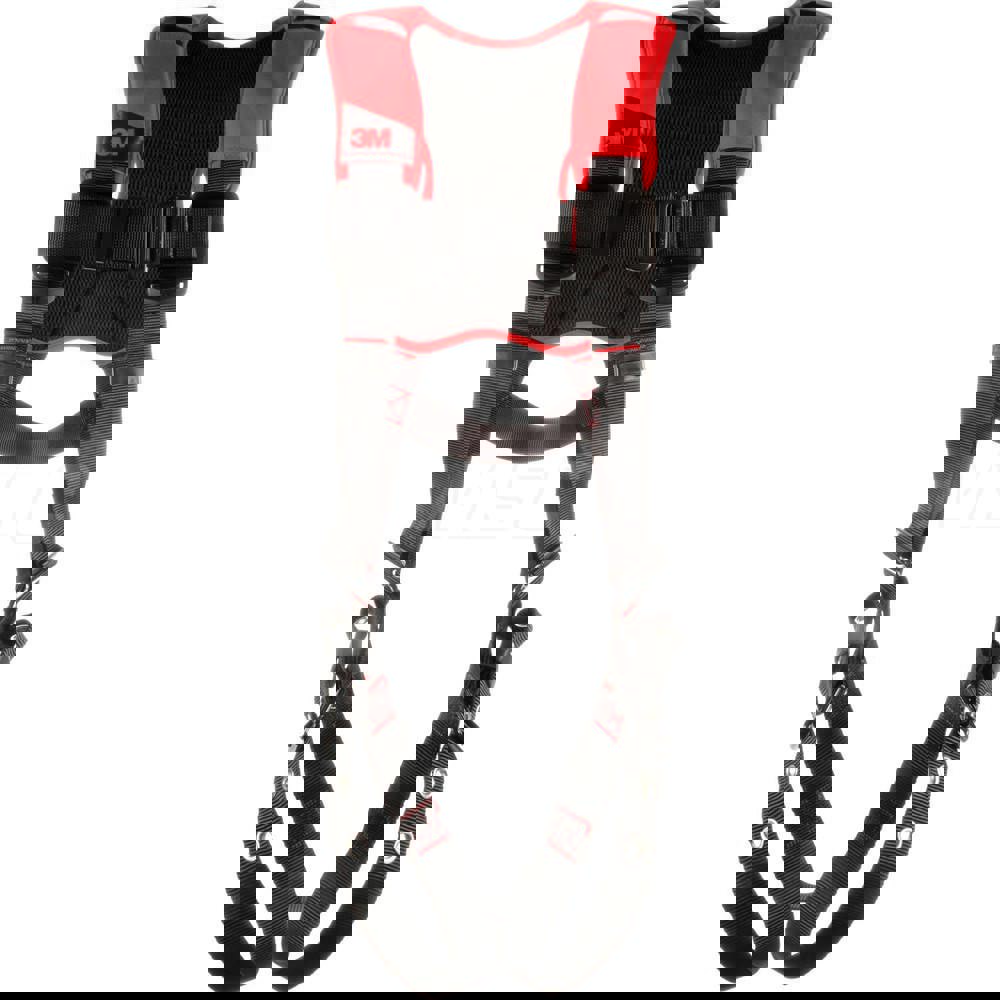 Fall Protection Harnesses: 420 Lb, Vest Style, Size X-Large, For General Industry, Polyester, Back