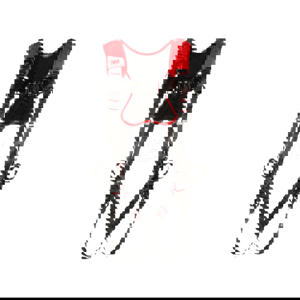 Fall Protection Harnesses: 420 Lb, Vest Style, Size Medium & Large, For Climbing & Positioning, Polyester, Back Front & Side