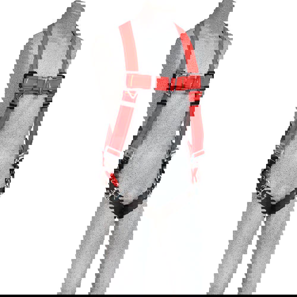 Fall Protection Harnesses: 420 Lb, Vest Style, Size Medium & Large, For General Industry, Kevlar, Back