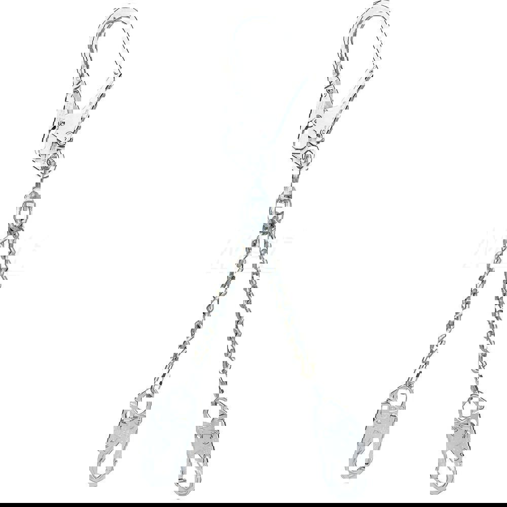 Lanyards & Lifelines; Load Capacity: 310lb; 141kg ; Lifeline Material: Steel ; Length (Inch): 24 ; Capacity (Lb.): 310 ; End Connections: Snap Hook ; Maximum Number Of Users: 1