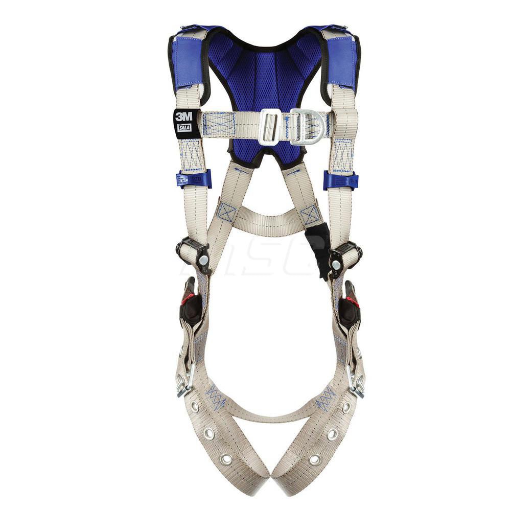 Fall Protection Harnesses: 420 Lb, Vest Style, Size X-Large, For Climbing, Back & Front